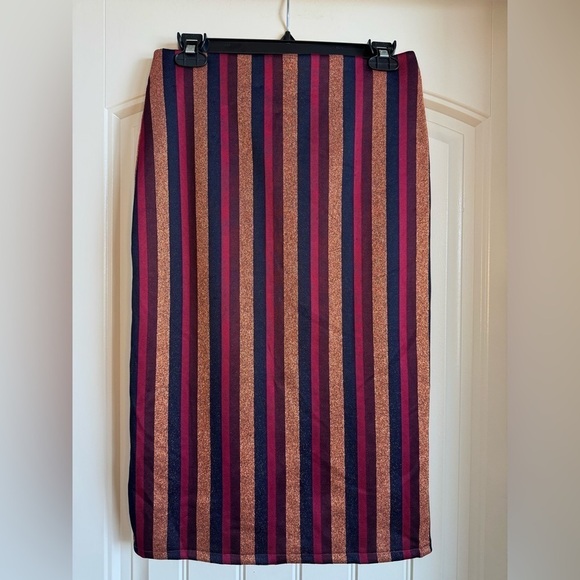 Zara Multi Colored Striped Pencil Skirt - Picture 3 of 3